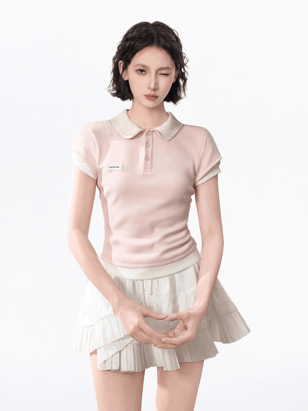 Faux Layered Slim Fit Polo Tee - COPPING THREADS - CT Select