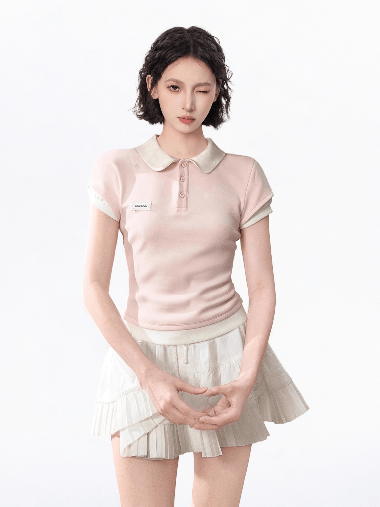 Faux Layered Slim Fit Polo Tee - COPPING THREADS - CT Select