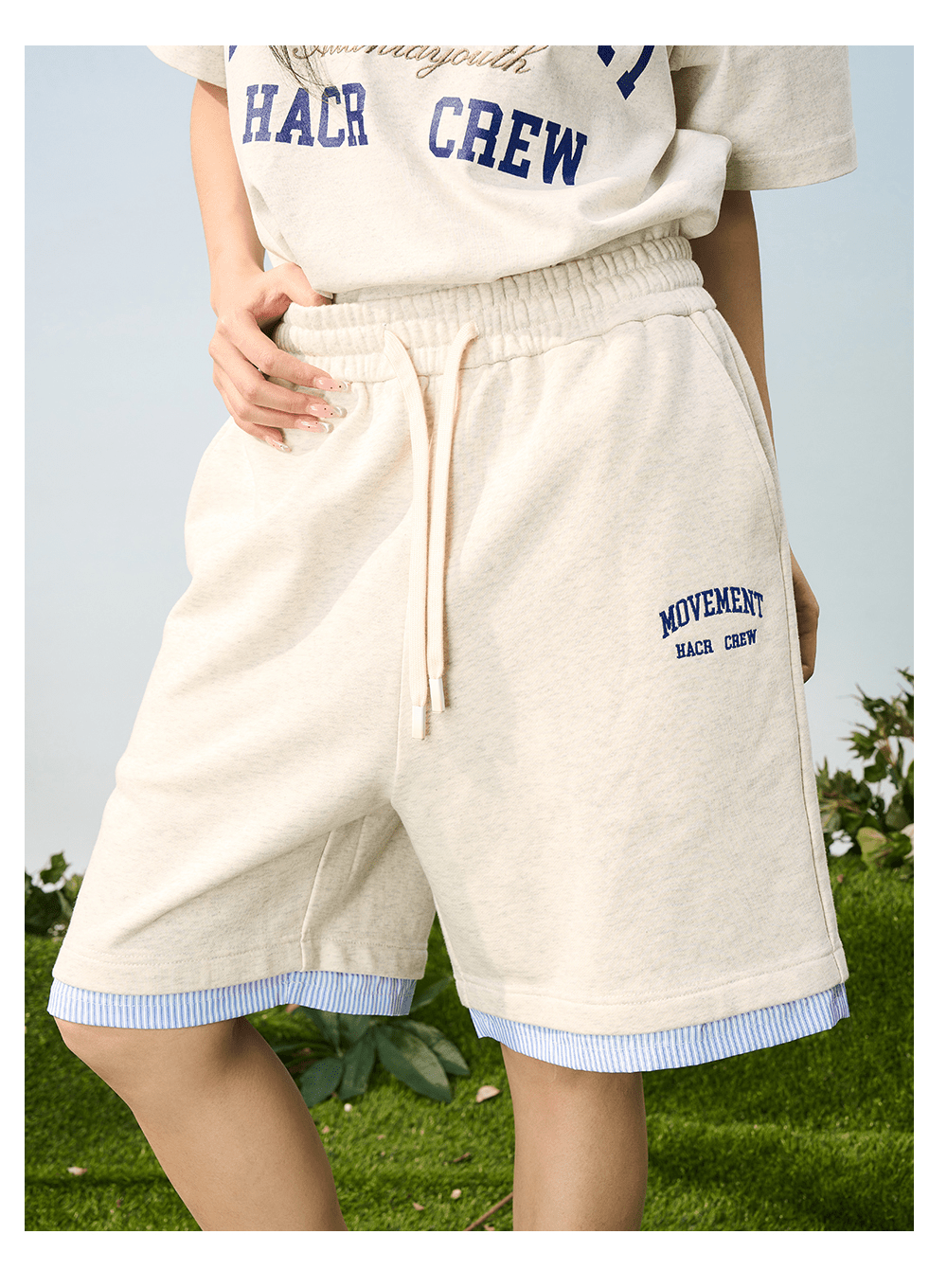 Faux Layered Striped Collar Polo Tee - COPPING THREADS - Harsh and Cruel