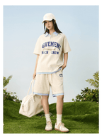 Faux Layered Striped Collar Polo Tee - COPPING THREADS - Harsh and Cruel