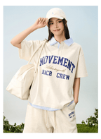 Faux Layered Striped Collar Polo Tee - COPPING THREADS - Harsh and Cruel