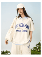 Faux Layered Striped Collar Polo Tee - COPPING THREADS - Harsh and Cruel