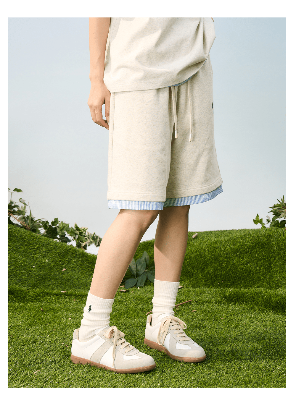 Faux Layered Striped Collar Polo Tee - COPPING THREADS - Harsh and Cruel