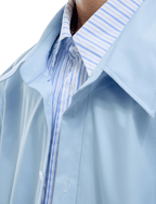 Faux Layered Striped Contrast Panel Shirt - COPPING THREADS - ArguE CulturE