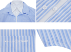 Faux - Layered Striped Oversized Shirt - COPPING THREADS - ArguE CulturE