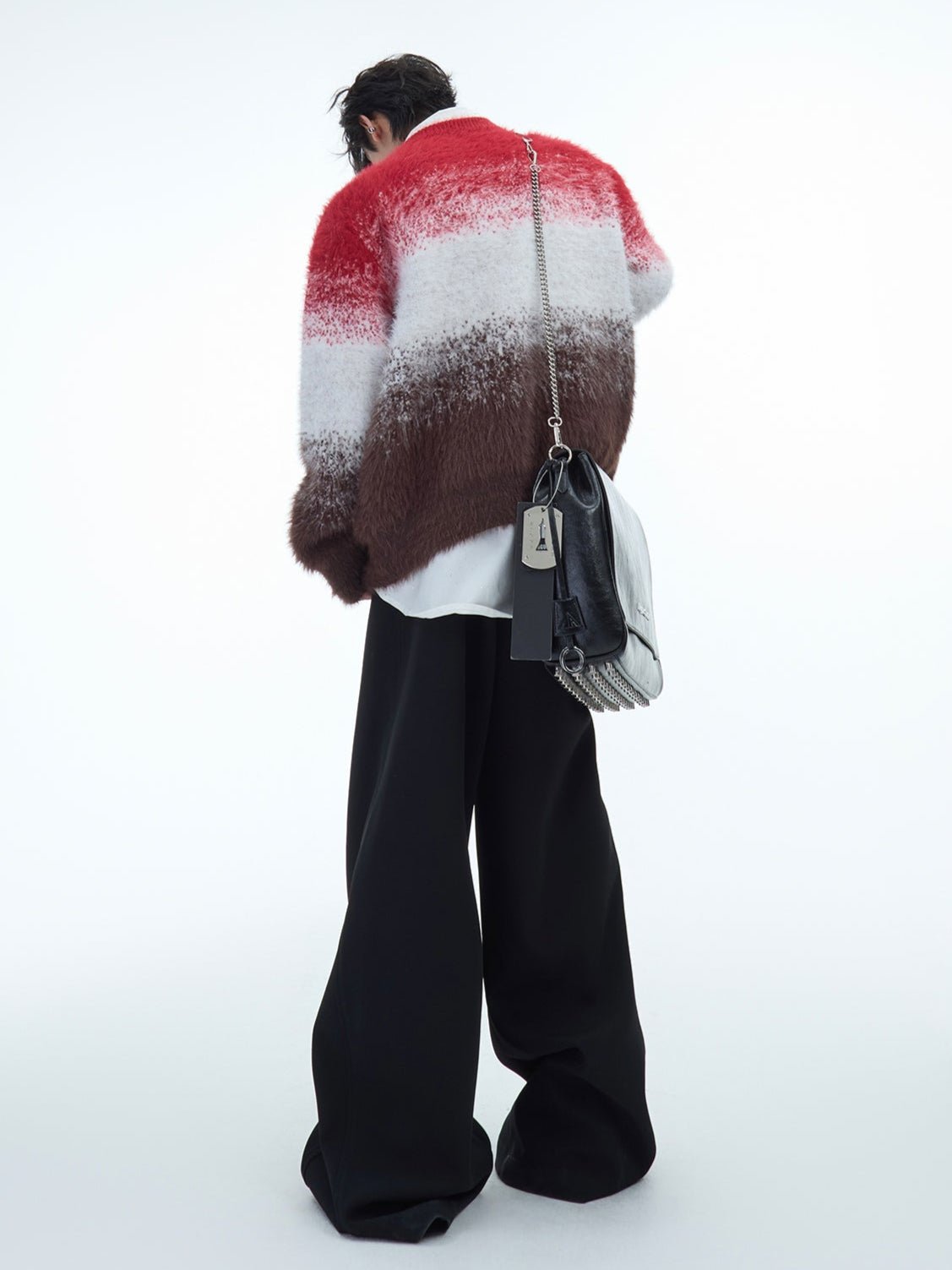 Faux Mink Snake Print Gradient Sweater - COPPING THREADS - ArguE CulturE