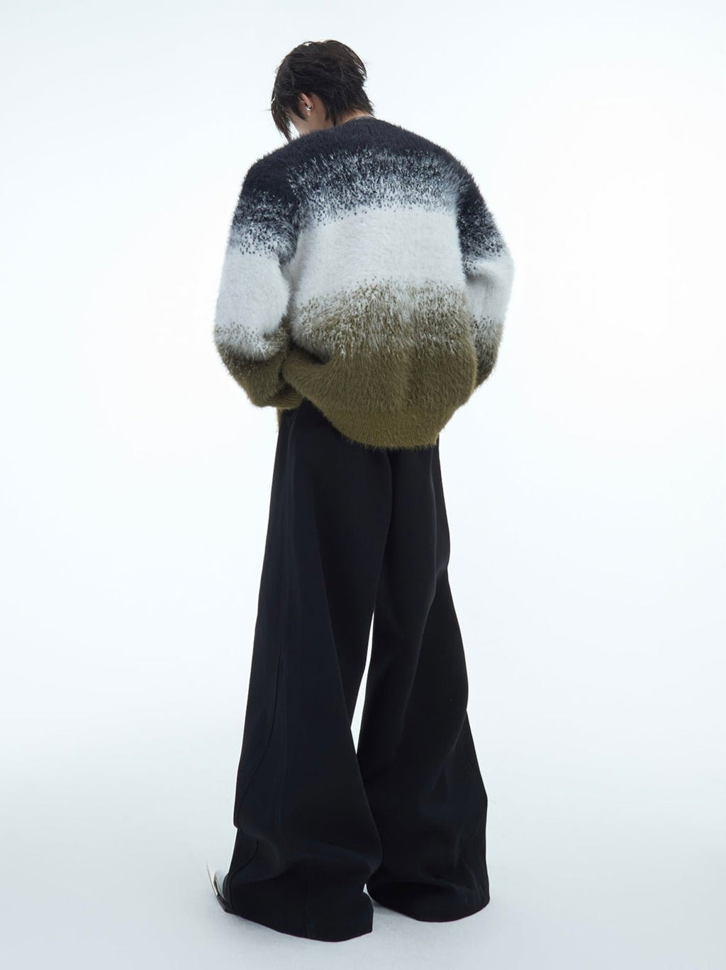 Faux Mink Snake Print Gradient Sweater - COPPING THREADS - ArguE CulturE