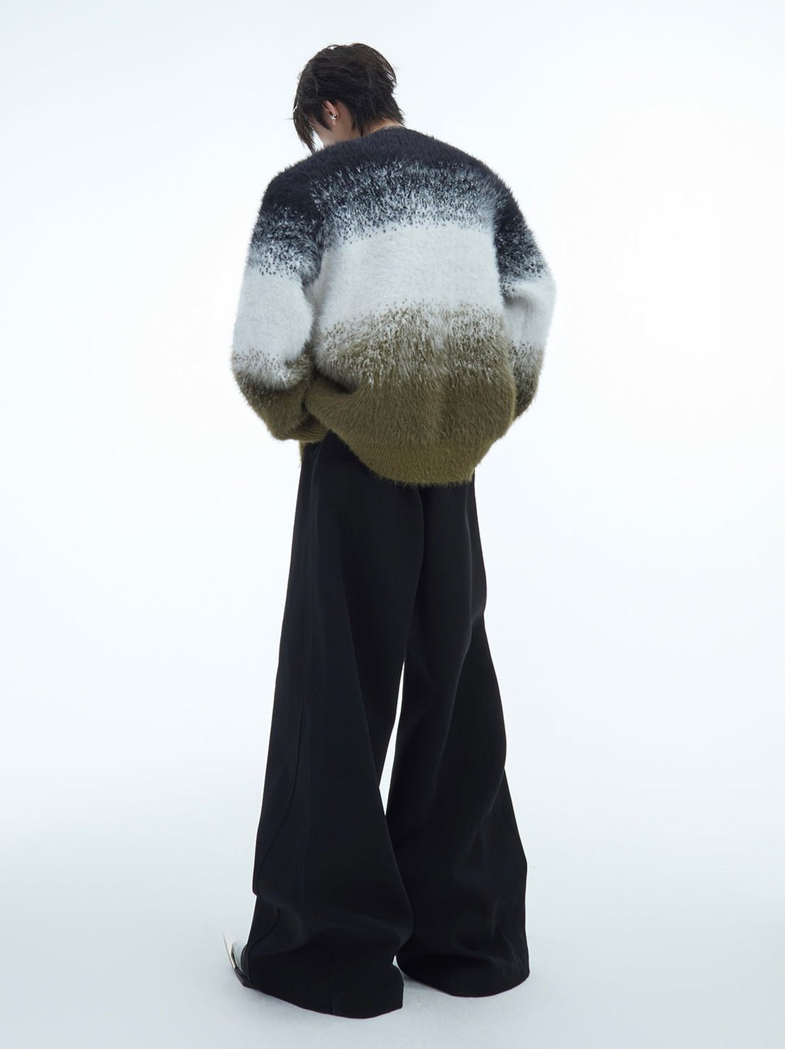 Faux Mink Snake Print Gradient Sweater - COPPING THREADS - ArguE CulturE