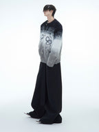 Faux Mink Snake Print Gradient Sweater - COPPING THREADS - ArguE CulturE