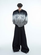 Faux Mink Snake Print Gradient Sweater - COPPING THREADS - ArguE CulturE