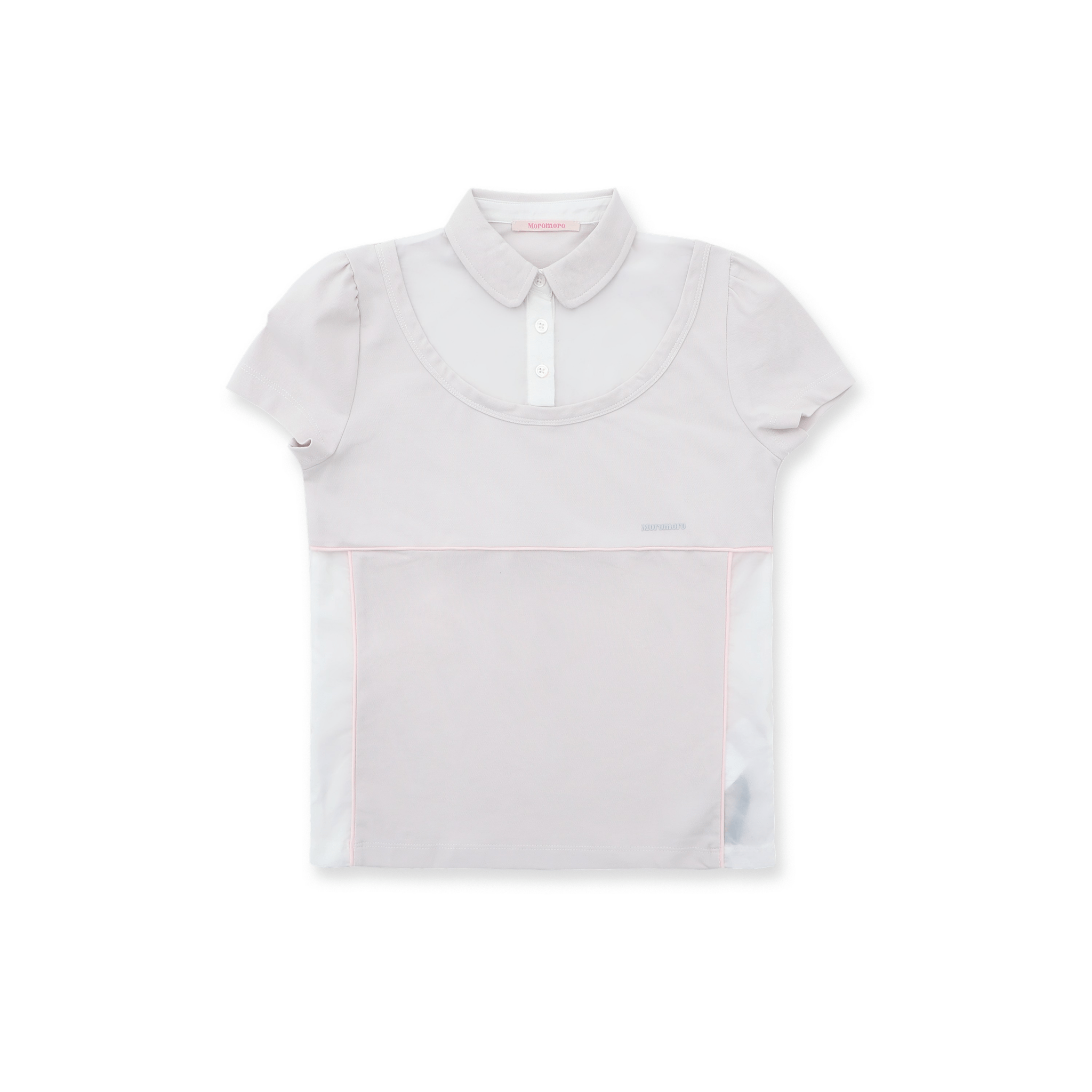 Faux Two - Piece Color - Blocked Polo Tee - COPPING THREADS - MOROMORO