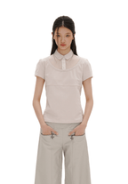 Faux Two - Piece Color - Blocked Polo Tee - COPPING THREADS - MOROMORO