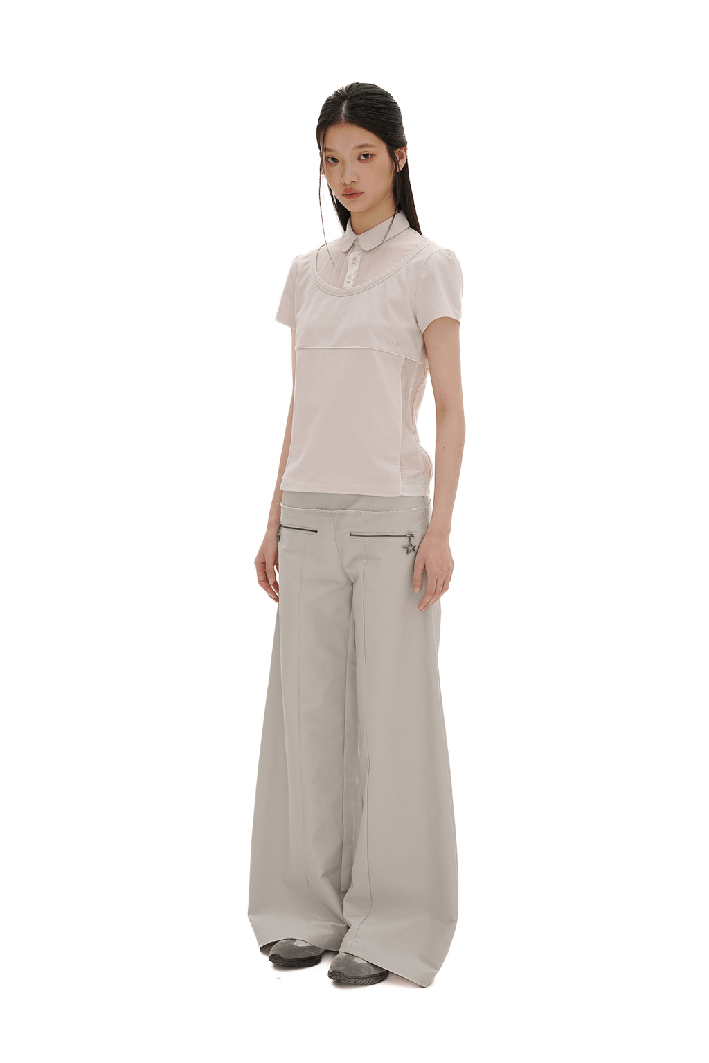 Faux Two - Piece Color - Blocked Polo Tee - COPPING THREADS - MOROMORO