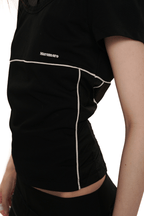 Faux Two - Piece Color - Blocked Polo Tee - COPPING THREADS - MOROMORO