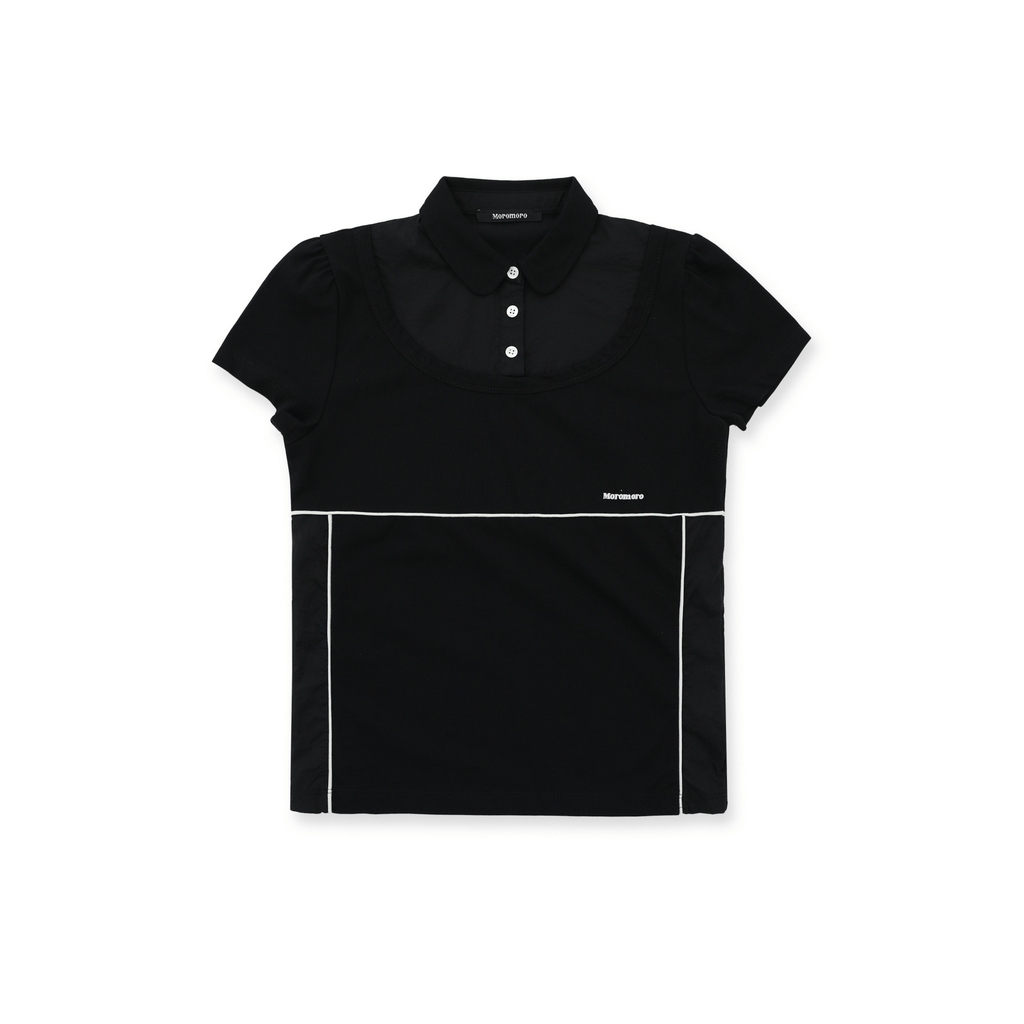 Faux Two - Piece Color - Blocked Polo Tee - COPPING THREADS - MOROMORO