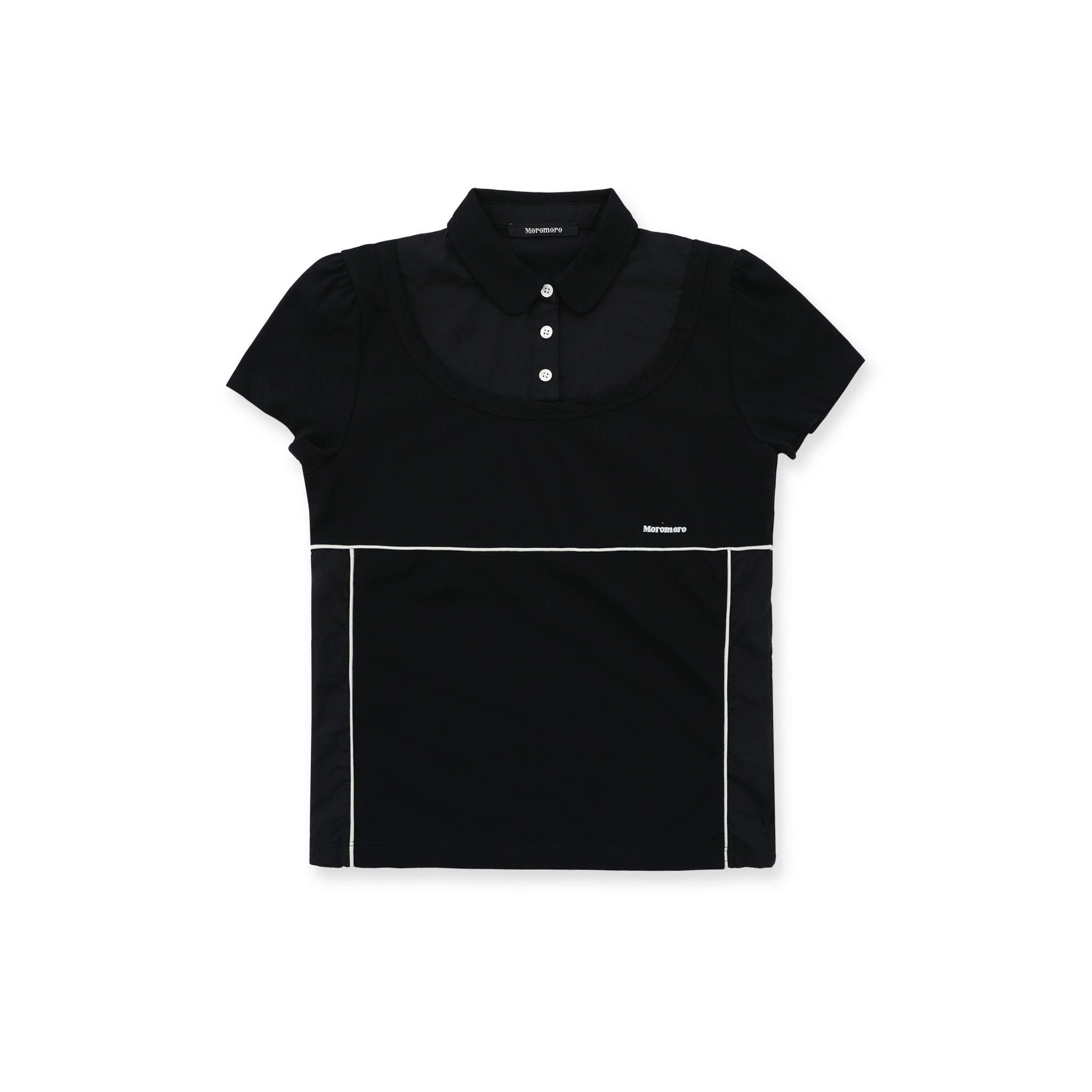 Faux Two - Piece Color - Blocked Polo Tee - COPPING THREADS - MOROMORO