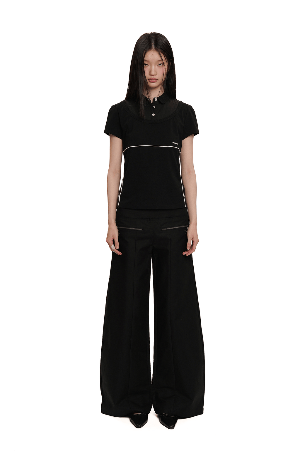 Faux Two - Piece Color - Blocked Polo Tee - COPPING THREADS - MOROMORO