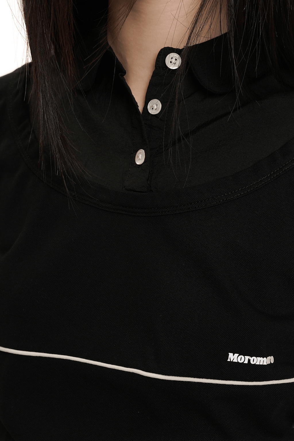 Faux Two - Piece Color - Blocked Polo Tee - COPPING THREADS - MOROMORO