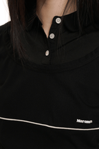 Faux Two - Piece Color - Blocked Polo Tee - COPPING THREADS - MOROMORO