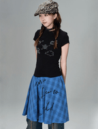 Fetter to the World Plaid Overlay Skirt - COPPING THREADS - CT Coquette