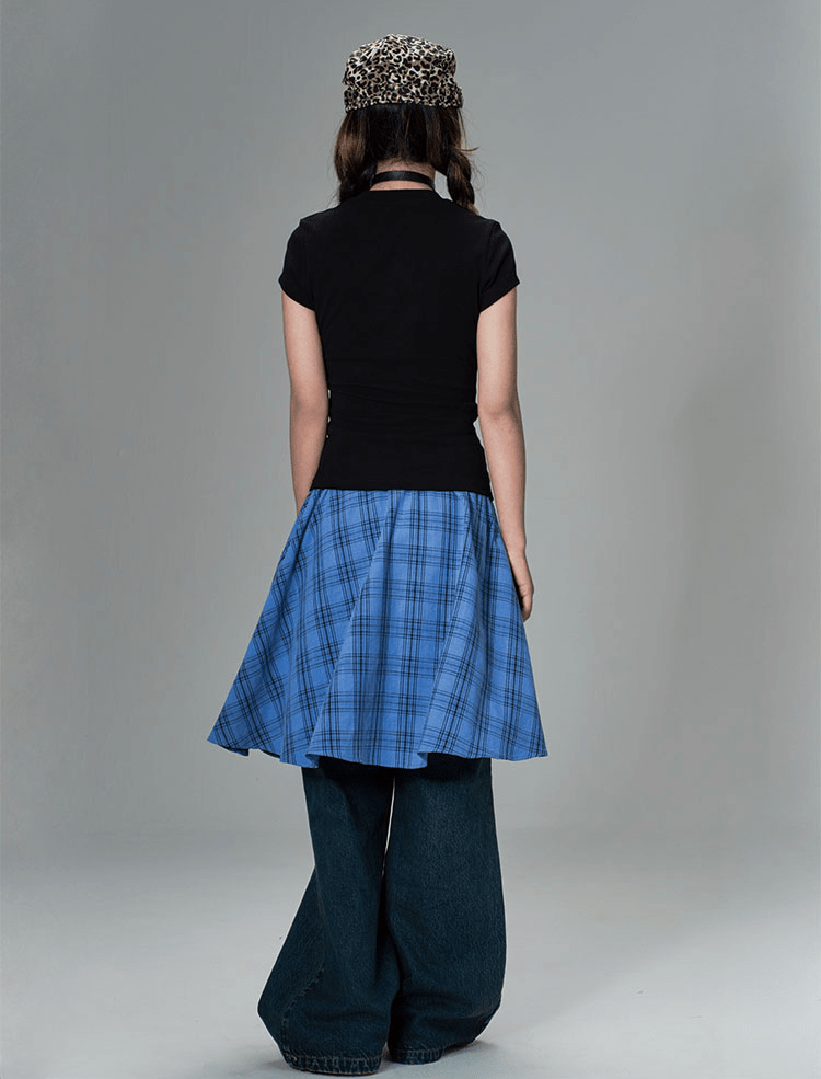 Fetter to the World Plaid Overlay Skirt - COPPING THREADS - CT Coquette
