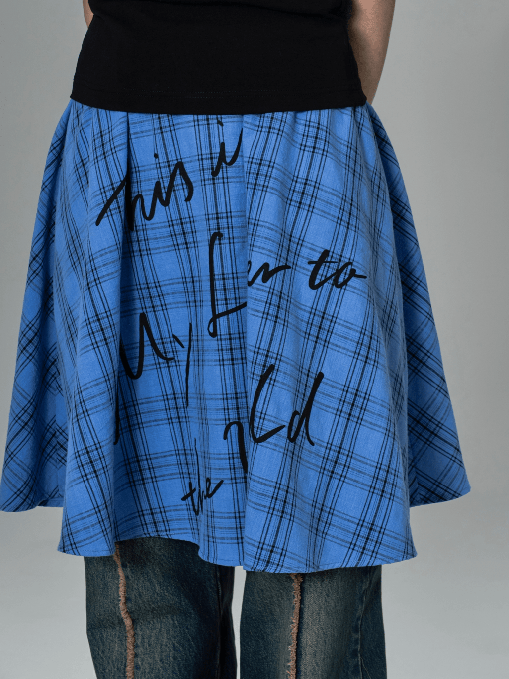Fetter to the World Plaid Overlay Skirt - COPPING THREADS - CT Coquette