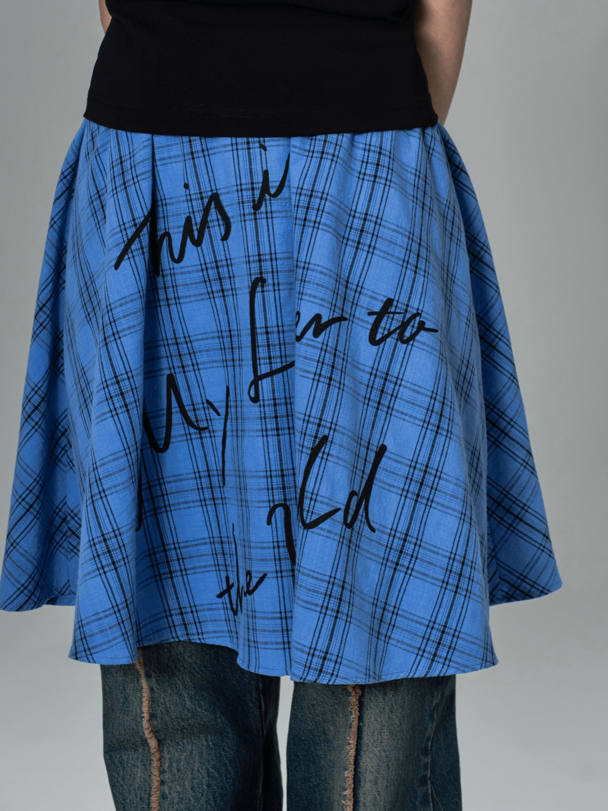 Fetter to the World Plaid Overlay Skirt - COPPING THREADS - CT Coquette