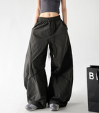 Contrast Seam Balloon Cargo Pants - CT858