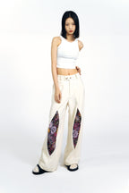 Fireworks Embroidered Straight - leg Pants - COPPING THREADS - APRIORITY