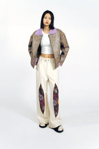 Fireworks Embroidered Straight - leg Pants - COPPING THREADS - APRIORITY