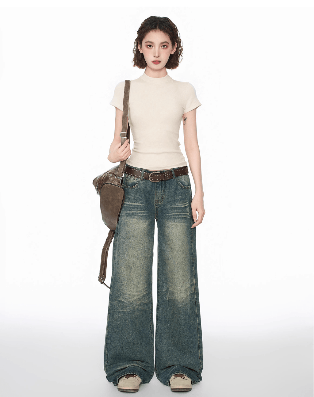 Fitted Mock Neck Knit Tee - COPPING THREADS - CT Select