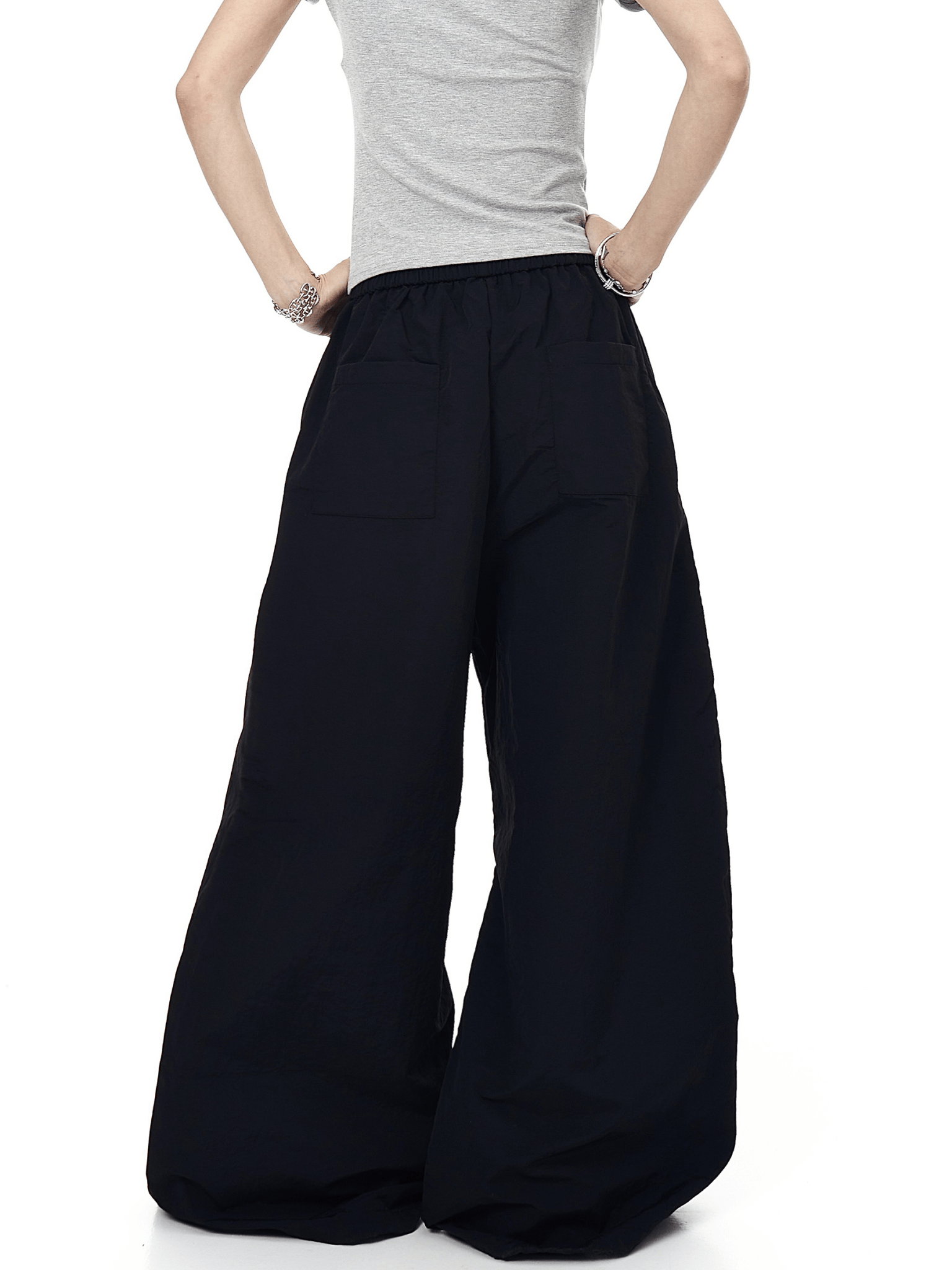 Flag "80" Patch Quick - Dry Wide - Leg Parachute Pants - COPPING THREADS - CT Select