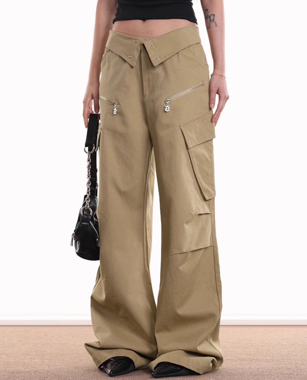 Flap - Waist Vintage Utility Cargo Pants - COPPING THREADS - CHICISLAND