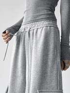 Fleece - Lined Lace Cargo Sweatpants - COPPING THREADS - CT Select