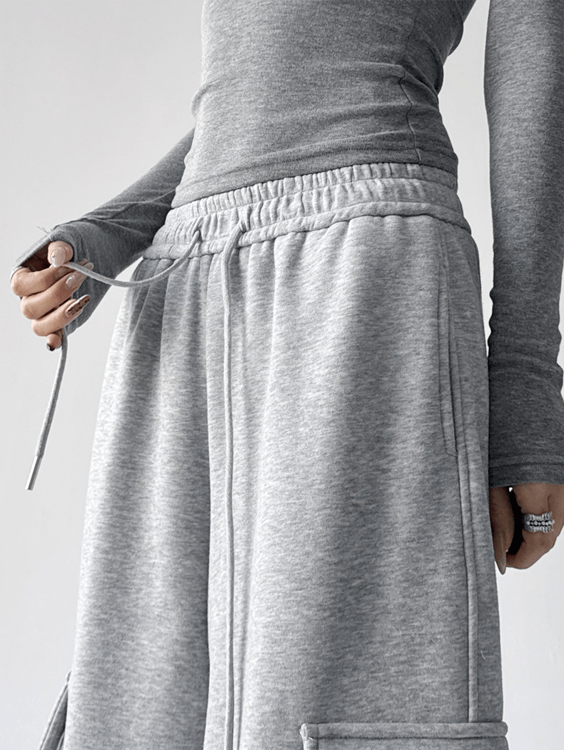 Fleece - Lined Lace Cargo Sweatpants - COPPING THREADS - CT Select