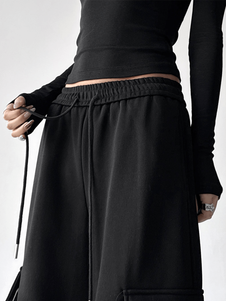 Fleece - Lined Lace Cargo Sweatpants - COPPING THREADS - CT Select