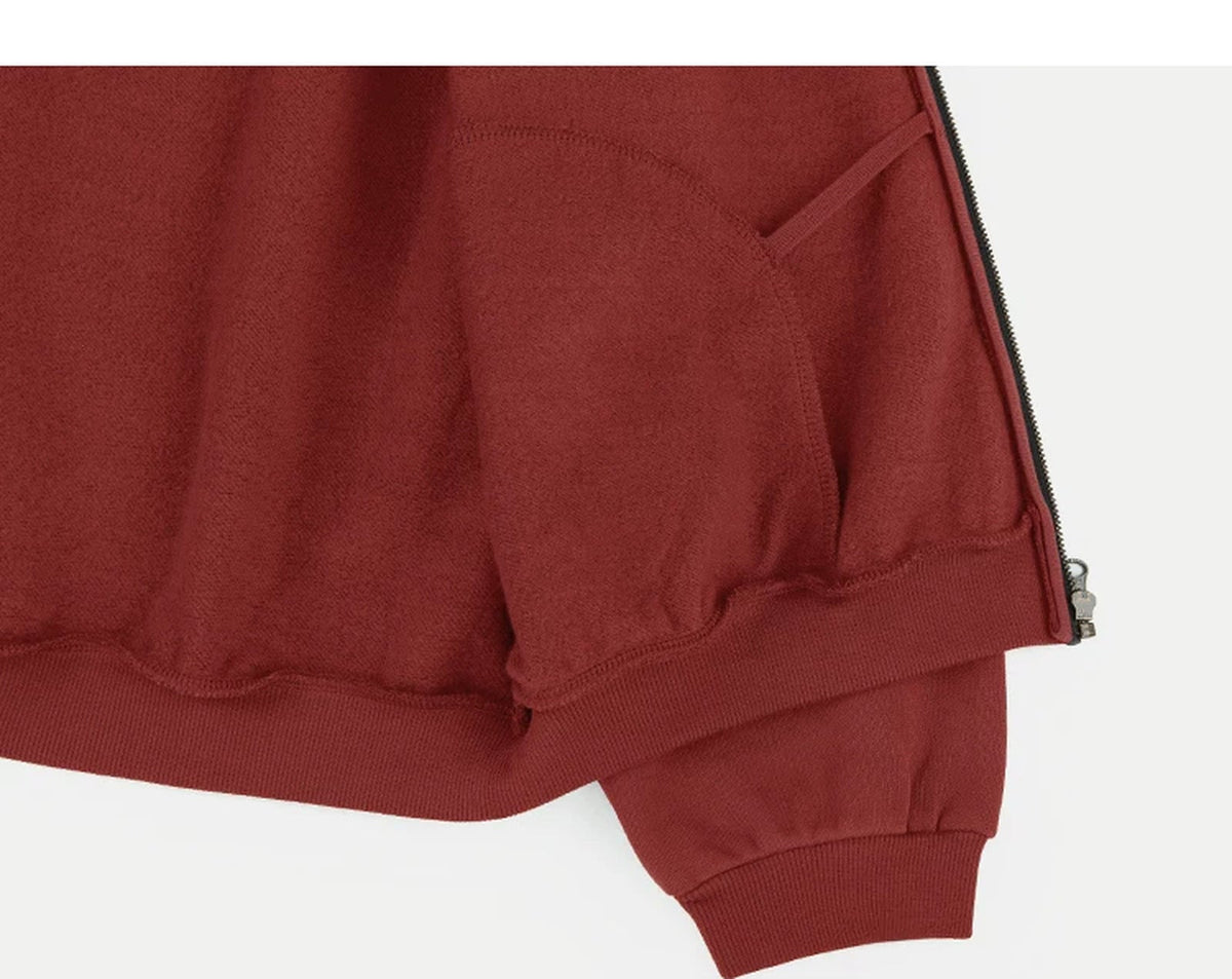 Fleece-Lined Oversized Zip Hoodie - COPPING THREADS - IDLT