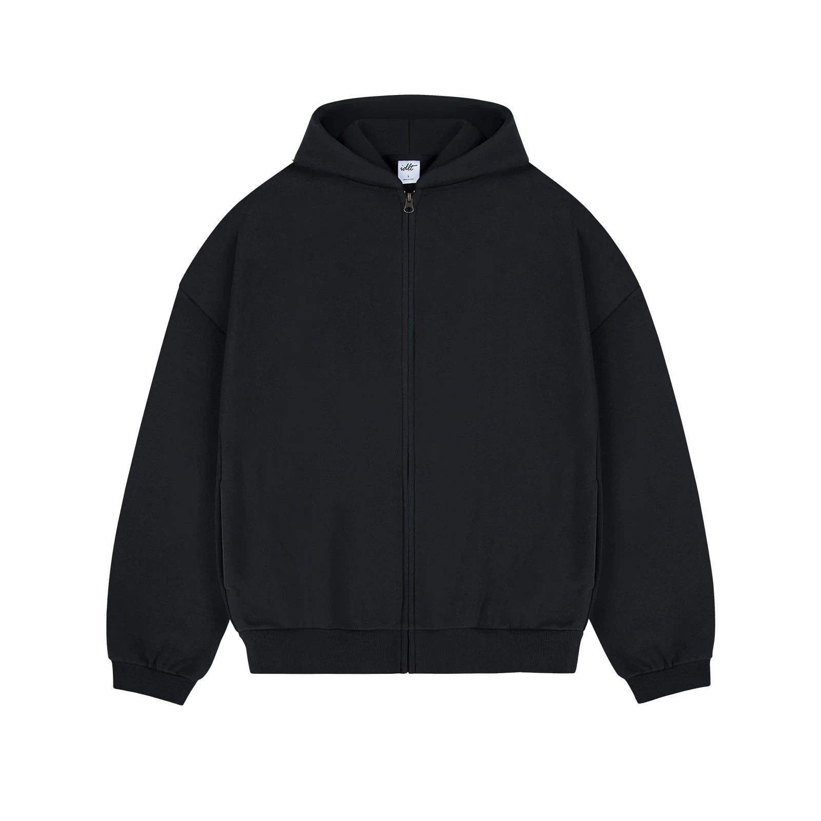Fleece-Lined Oversized Zip Hoodie Secondary image