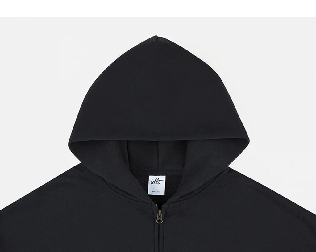 Fleece-Lined Oversized Zip Hoodie - COPPING THREADS - IDLT