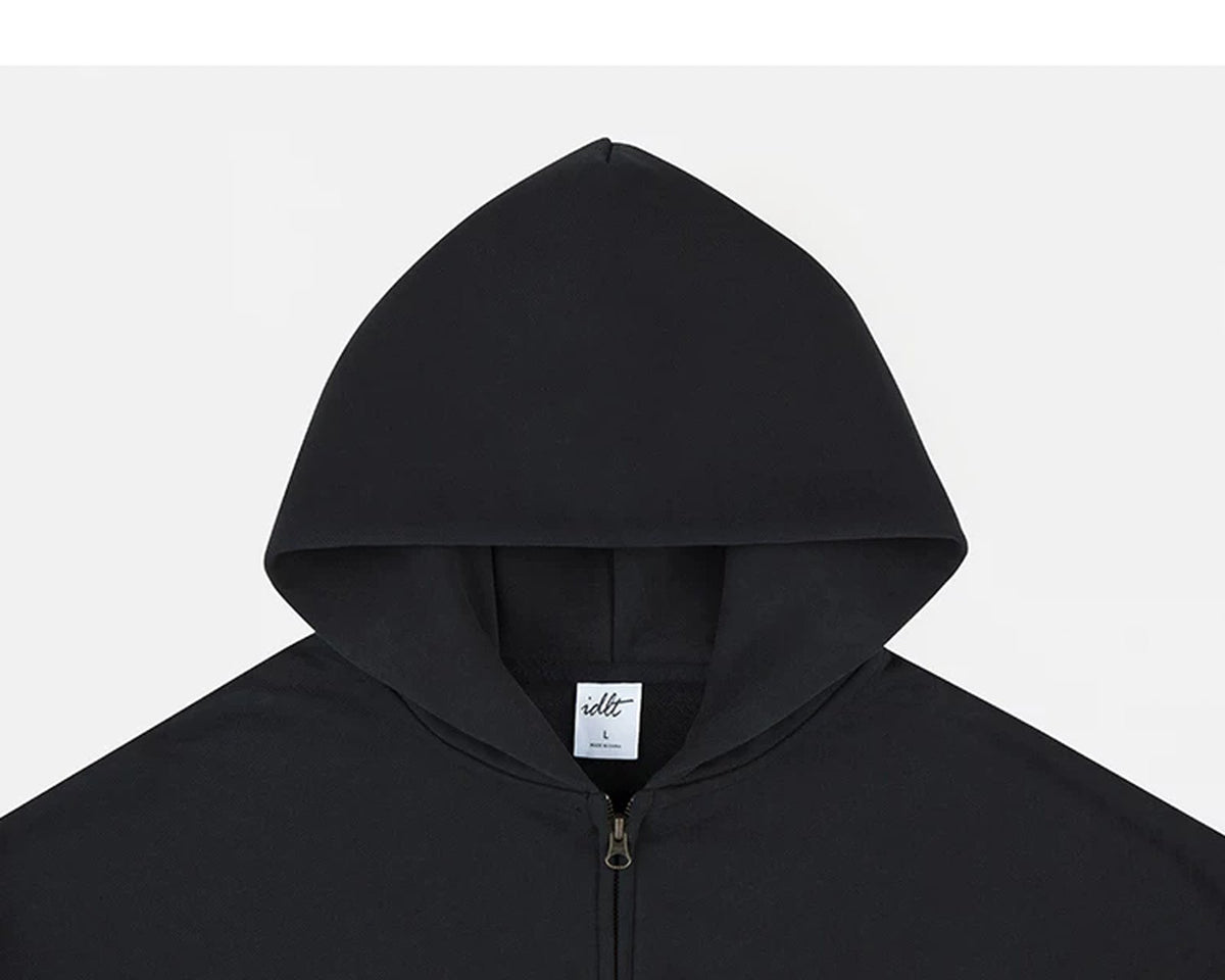 Fleece-Lined Oversized Zip Hoodie - COPPING THREADS - IDLT