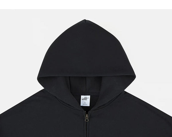 Fleece-Lined Oversized Zip Hoodie - COPPING THREADS - IDLT