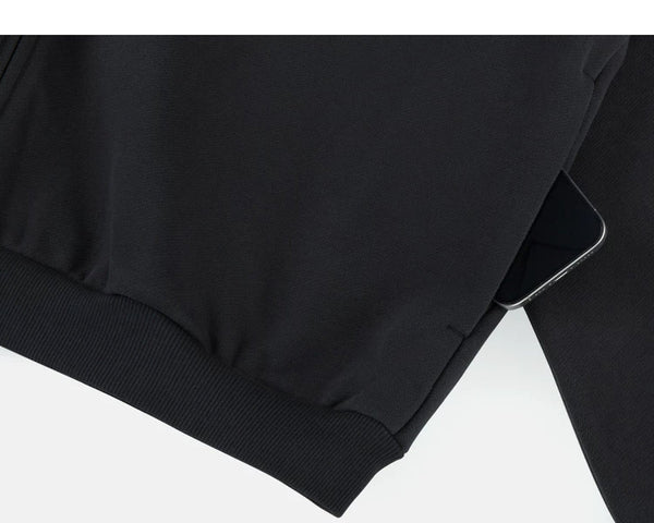 Fleece-Lined Oversized Zip Hoodie - COPPING THREADS - IDLT