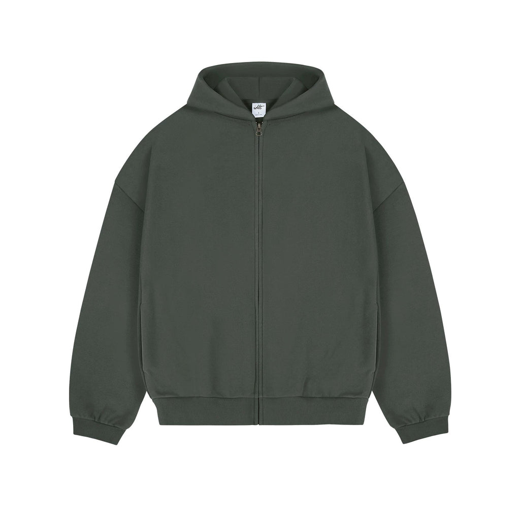 Fleece-Lined Oversized Zip Hoodie - COPPING THREADS - IDLT