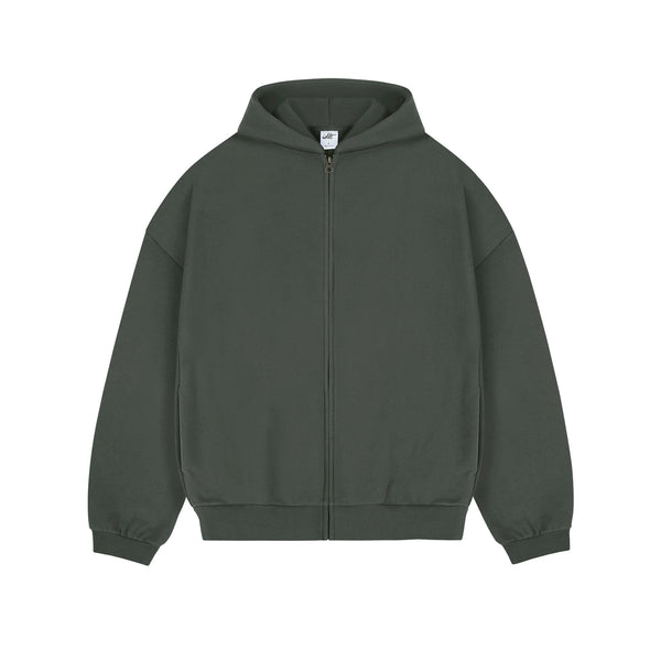 Fleece-Lined Oversized Zip Hoodie - COPPING THREADS - IDLT