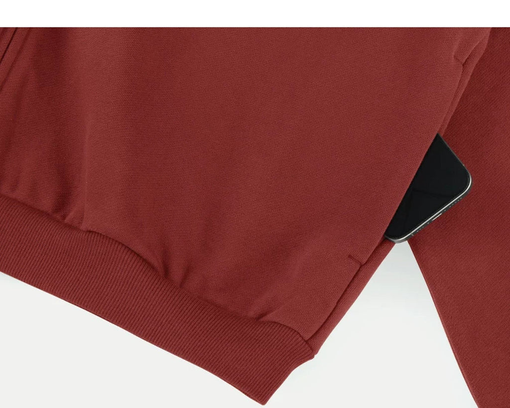 Fleece-Lined Oversized Zip Hoodie - COPPING THREADS - IDLT