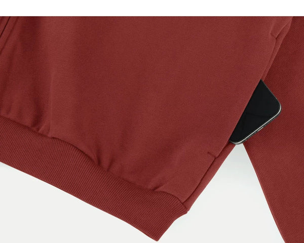 Fleece-Lined Oversized Zip Hoodie - COPPING THREADS - IDLT