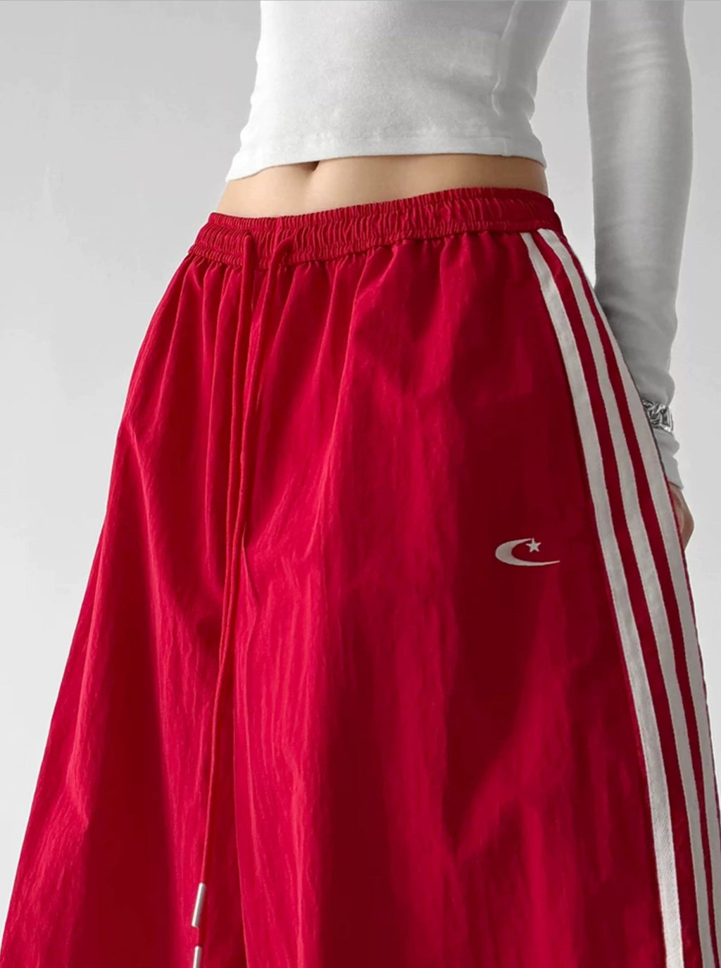 Fleece-Lined Triple-Stripe Wide-Leg Pants - COPPING THREADS - CT ORIGINALS