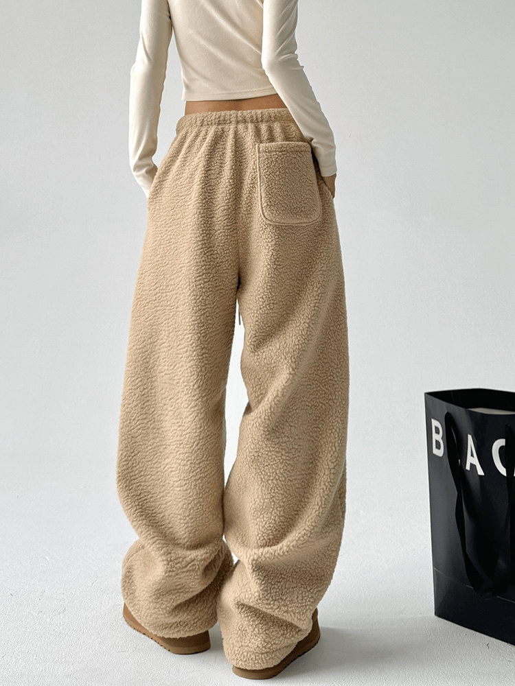Fleece-Lined Wide-Leg Sweatpants Secondary image