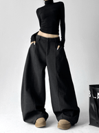 Fleece‑Lined High‑Waist Balloon Wide‑Leg Sweatpants - COPPING THREADS - CT Select