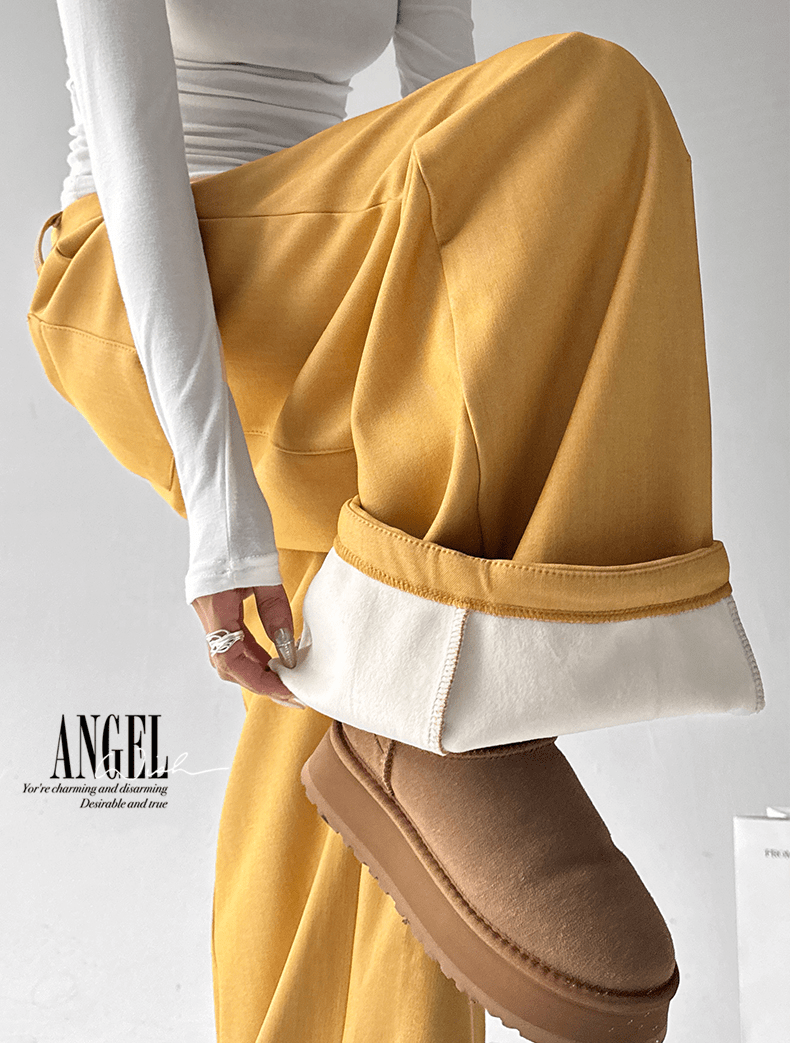 Fleece‑Lined High‑Waist Balloon Wide‑Leg Sweatpants - COPPING THREADS - CT Select